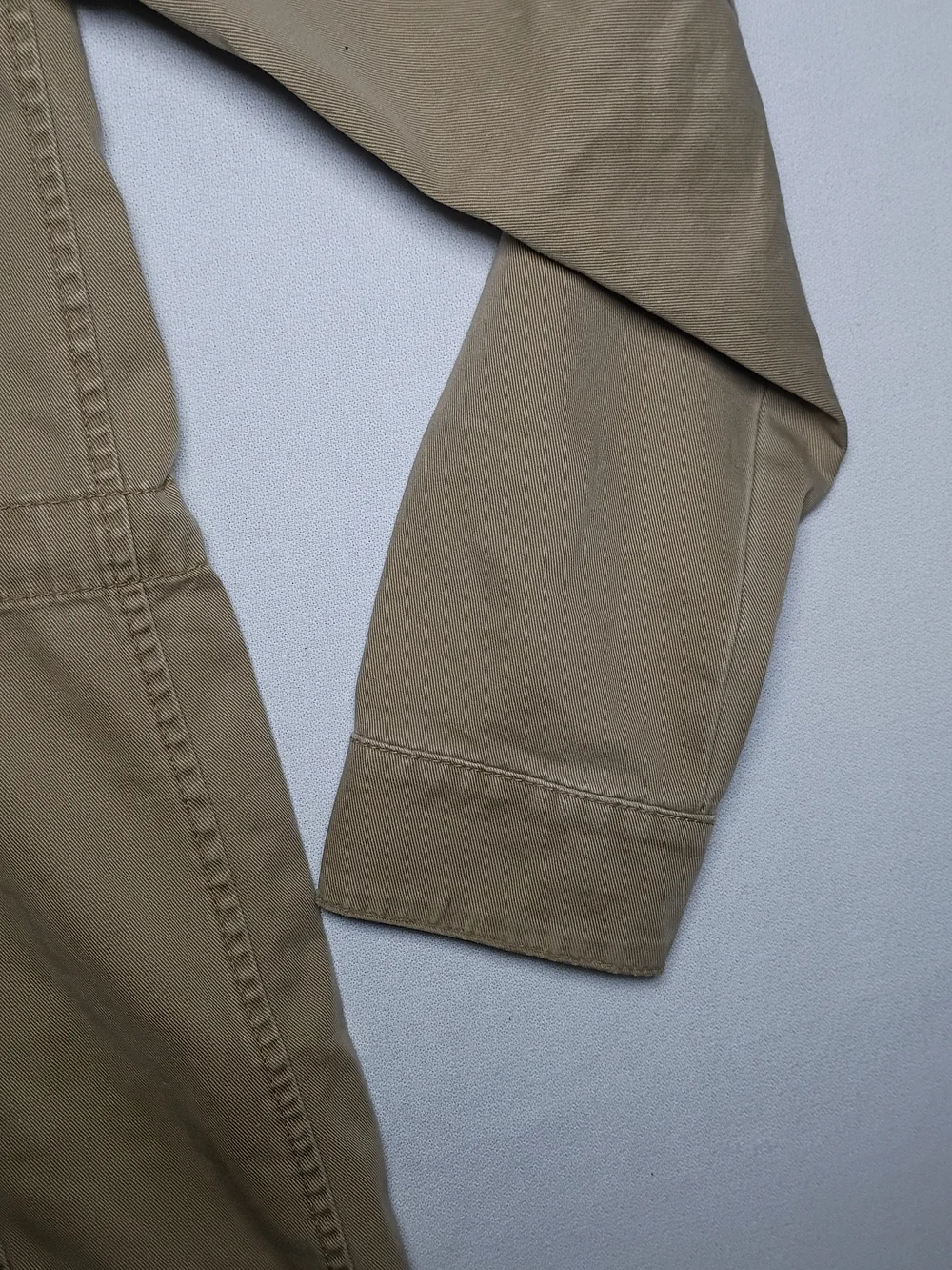 Y2K Tommy Hilfiger Womens Military Jacket Medium Khaki Cotton Twill Field Safari